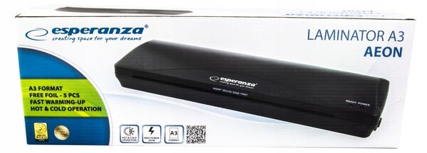 265w laminator a3 za kaširanje crne + a3 folija aeon