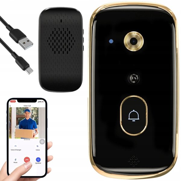 Aku. 3600mah wifi portafon i zvono sa usb kamerom