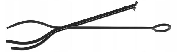 Metalni stalak za drva sa priborom crni 73cm