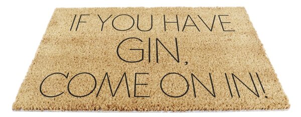 Otirač od kokosovih vlakana 40x60 cm If You Have Gin – Artsy Doormats
