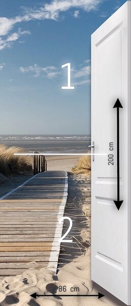 Fototapeta za vrata BEACH DUNE 86x200 cm
