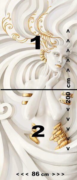 Fototapeta za vrata GOLDEN MERMAID 86x200 cm