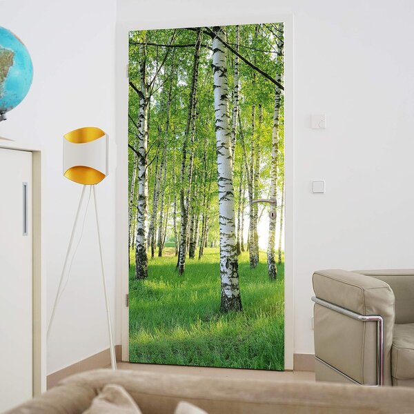 Fototapeta za vrata BIRCH GROVE 86x200 cm