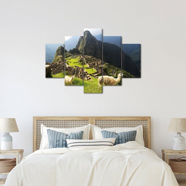 Slika - Lame u Machu Picchu (150x105 cm)