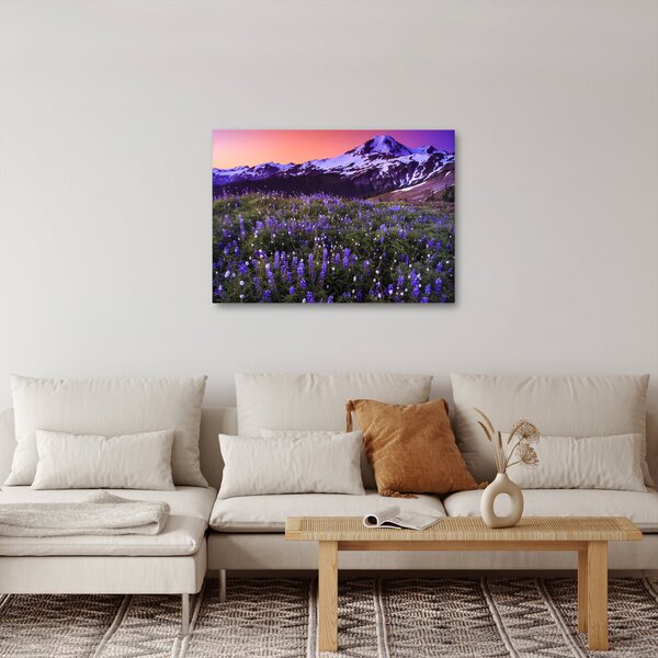 Slika - Vulkan i cvijeće (70x50 cm)