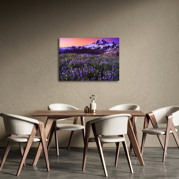 Slika - Vulkan i cvijeće (70x50 cm)