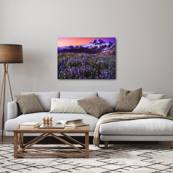 Slika - Vulkan i cvijeće (70x50 cm)