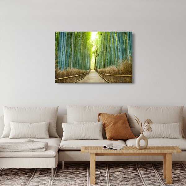 Slika - Put s bambusima (90x60 cm)
