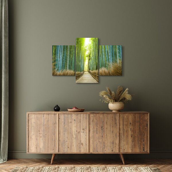 Slika - Put s bambusima (90x60 cm)