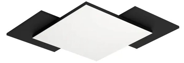 STROPNA LAMPA 1x12W, 285X285, CRNA/BIJELA TAMURIA 99656