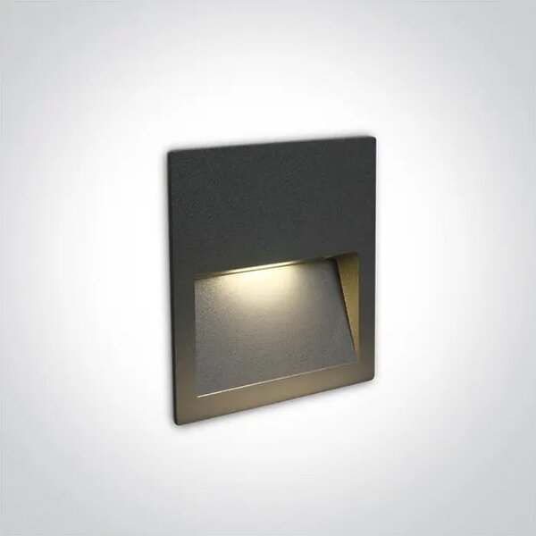 ZIDNA SVJETILJKA LED/3W/3000K/300lm/240V IP65 ANTRACIT DM68068A/AN/W