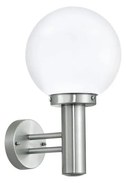 VANJSKA ZIDNA LAMPA 1xE27 INOX/SATEN NISIA 30205