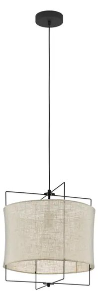 VISILICA 1xE27 CRNA/ TEKSTIL NATUR BRIDEKIRK 43292