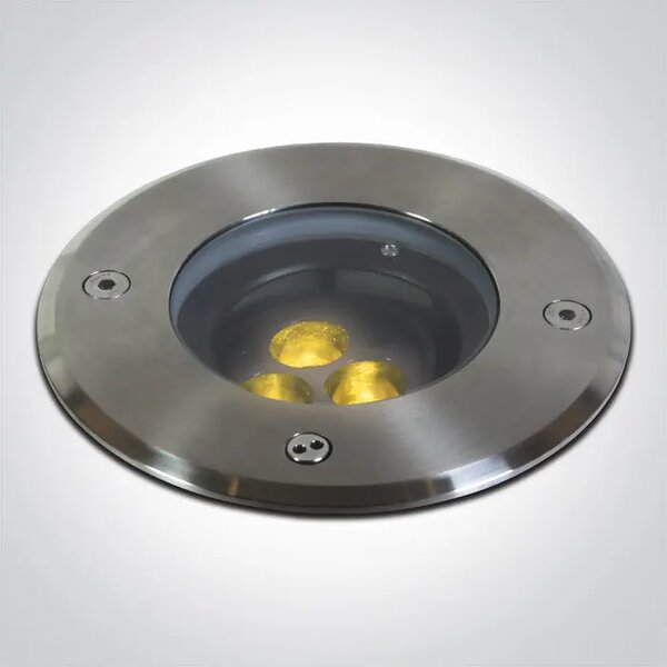 UGRADBENA VANJSKA PODNA SVJETILJKA LED 3x1,5W WW 36deg 230V SS316L IP67 DM69074A/W