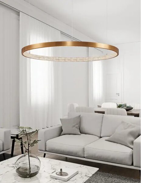 PRESTON VISILICA LED 60W/3000K/4030lm/DIMM/IP20/ANTIQUE ZLATNA NL9285110