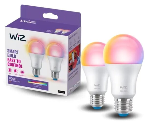 WIZ ŽARULJA WI-FI BLE 60W A60 E27 822-65 RGB 2PF/6 8720169072336