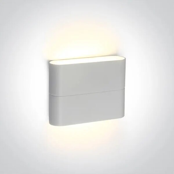 ZIDNA SVJETILJKA LED/2x3W/3000K/2x210lm/230V/IP54 BIJELA DM67376/W/W