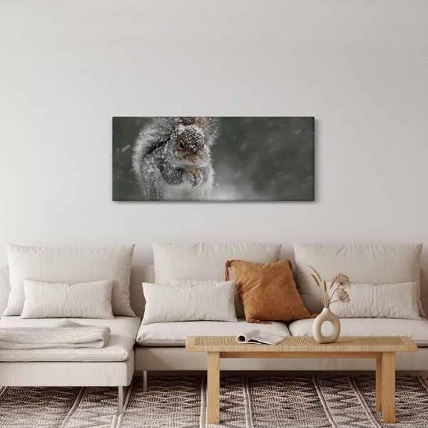 Slika - Vjeverica zimi (120x50 cm)