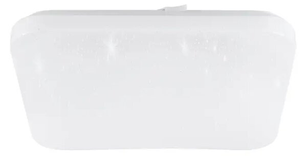 PLAFONJERA 1xLED 14,6W, IP44, 330X330,BIJELA/KRISTAL EFEKT FRANIA-S 900364