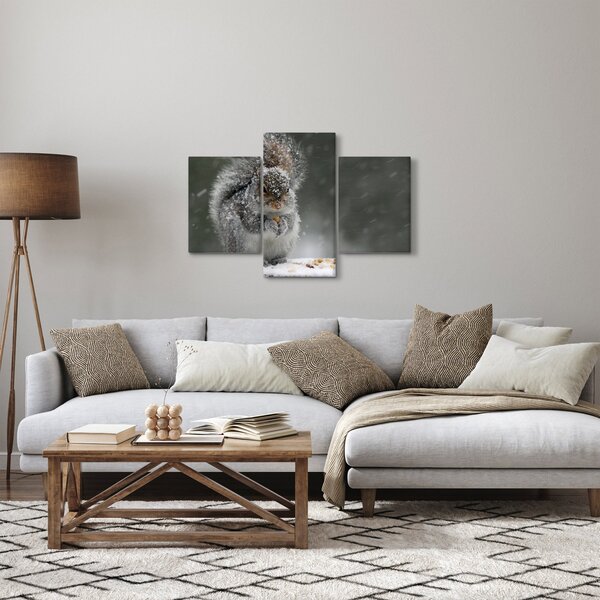 Slika - Vjeverica zimi (90x60 cm)