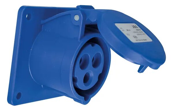 282-311 Industrijska utičnica s poklopcem standard IEC 309 16 A 250 V ~ 3P IP44, 3858890444346
