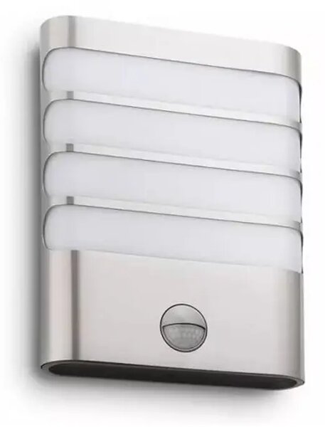 ZIDNA SVJETILJKA RACCOON SA SENZOROM LED 4W/400lm/2700K/IP44/INOX 17274/47/16