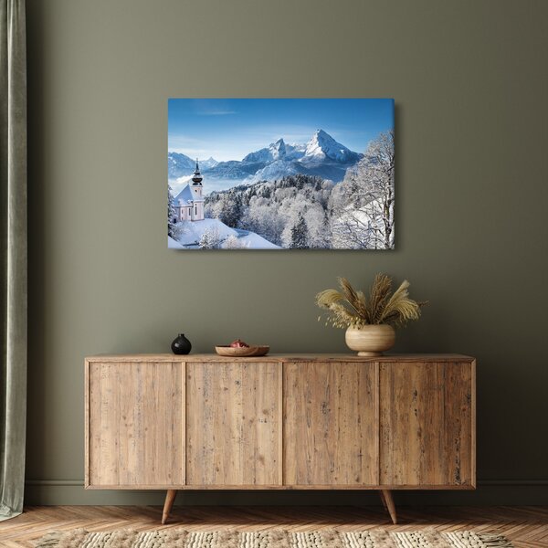 Slika - Snježni krajolik (90x60 cm)
