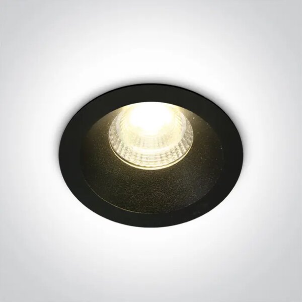UGRADBENA SVJETILJKA LED/7W/3000K/560lm/50°/240V IP20 CRNA DM10107DC/B/W