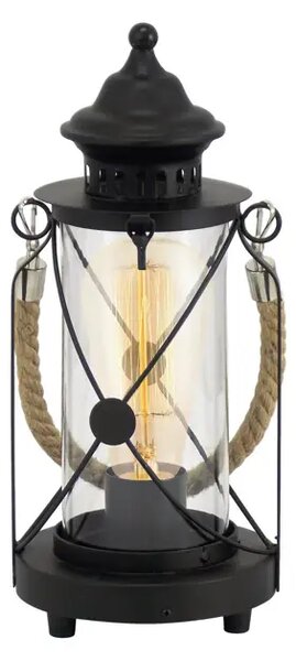 STOLNA LAMPA 1xE27 ČELIK/CRNA BRADFORD 49283