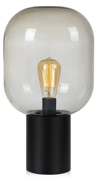 BROOKLYN STOLNA LAMPA 44CM CRNA/SMOKE E27 MA107481