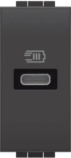 UTIČNICA 1M USB 5V DC/750mA/230V ANTHRACITE L4192C