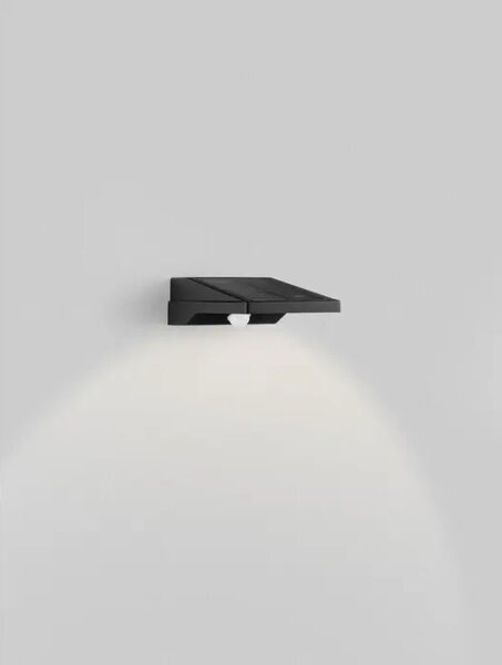 TEK VANJSKA SOLARNA ZIDNA SVJETILJKA LED 1W 105Lm IP54 3000K CRNA + SENZOR NL9136460
