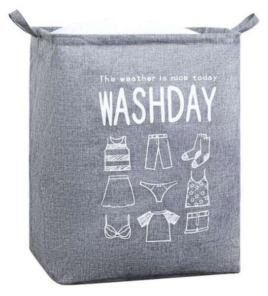 Košara za rublje sa špagom WASHDAY 50x40x50 cm
