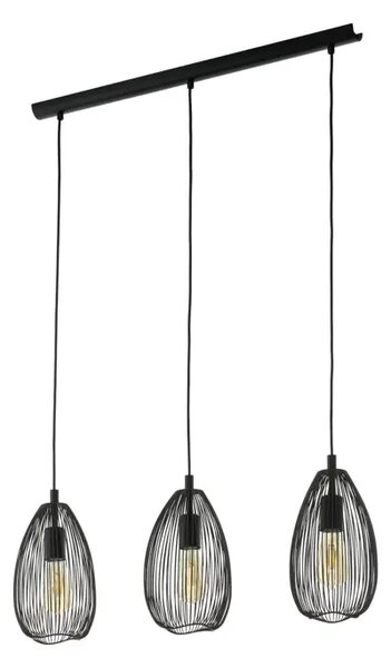 VISILICA 3xE27 CRNA CLEVEDON 49142