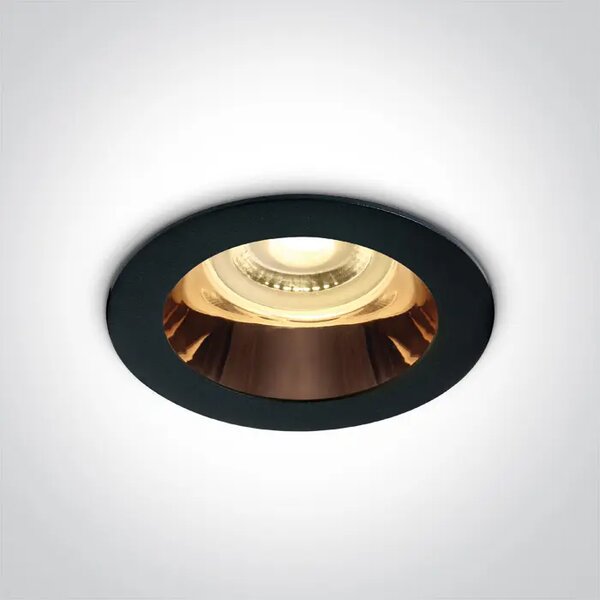UGRADBENA SVJETILJKA 1×GU10/MAX.10W/MR16//240V IP20 CRNA/BAKAR DM10105M/B/CU