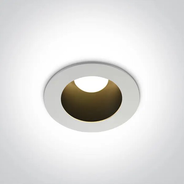 UGRADBENA SVJETILJKA LED/8W/3000K/560lm/60°/230V DARK LIGHT BIJELA DM10108ED/W/B/W