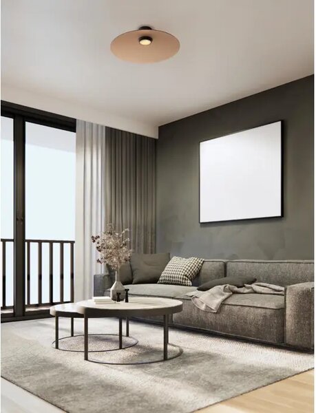 POLIFEMO PLAFONJERA LED/3000K/17W/1360Lm/CRNA & MOCA BROWN NL9620143