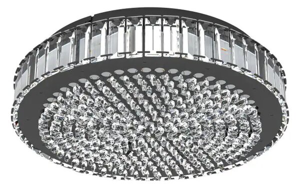 PLAFONJERA 1xLED 23,5W, 3500lm, PROM 410, CRNA/KRISTAL BALPARDA 390248
