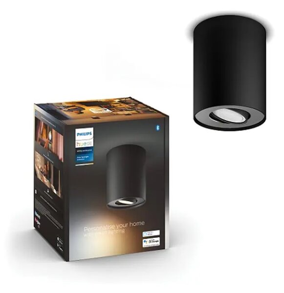 Pillar Hue STROPNA SVJETILJKA CRNA 2200K - 6500K 8719514338524