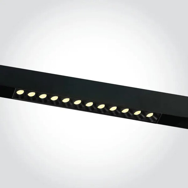 CRNA LINEARNA REFLEKTORSKA SVJETILJKA ZA MAGNETSKU ŠINU 12W CCT 48V MINI/MIDI DM42112AA/B/V