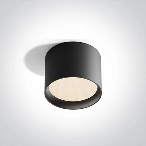STROPNA SVJETILJKA LED/12W/CCT/1200lm/120°/230V UGR19 fi100×75mm IP44 CRNA DM12112D/B/V