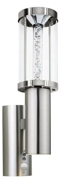 VANSKA ZIDNA LAMPA 1xGU10, 1X3W, SA SENZOROM, INOX/STAKLO TRONO STICK 94128