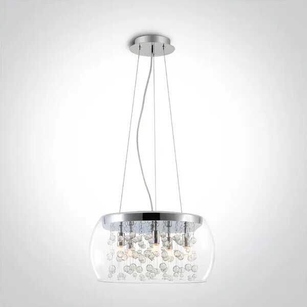 VISILICA 5xG9/9W/220V IP20 KROM/STAKLO DM63166P
