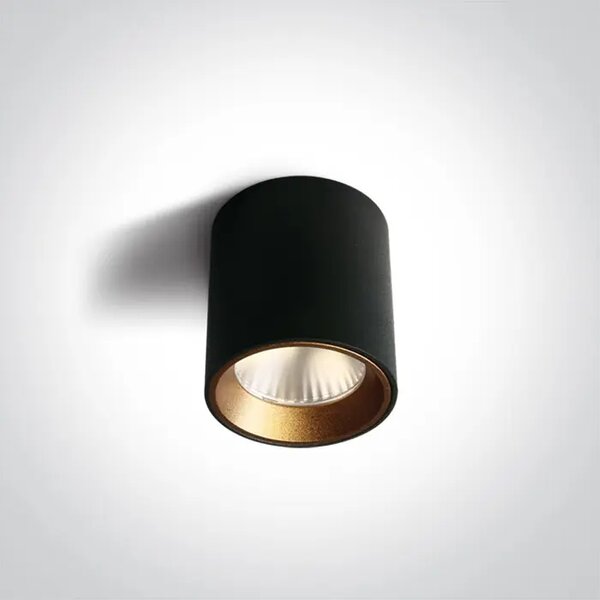 STROPNA SVJETILJKA LED/7W/3000K/500Lm/230V DIMM CRNA DM12107K/B/W