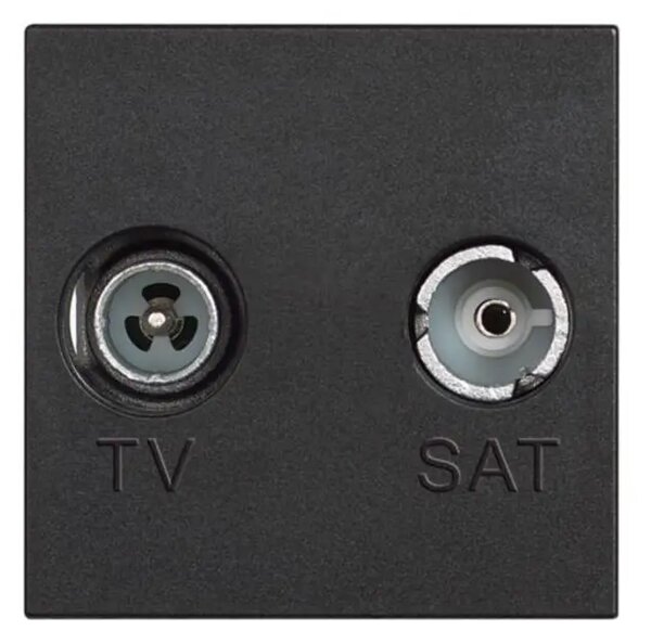 CLASSIA TV/RD UTIČNICA RF-M/RF-Ž/10dB/75OHM ZAVRŠNA 2M CRNA RG4217M2P10