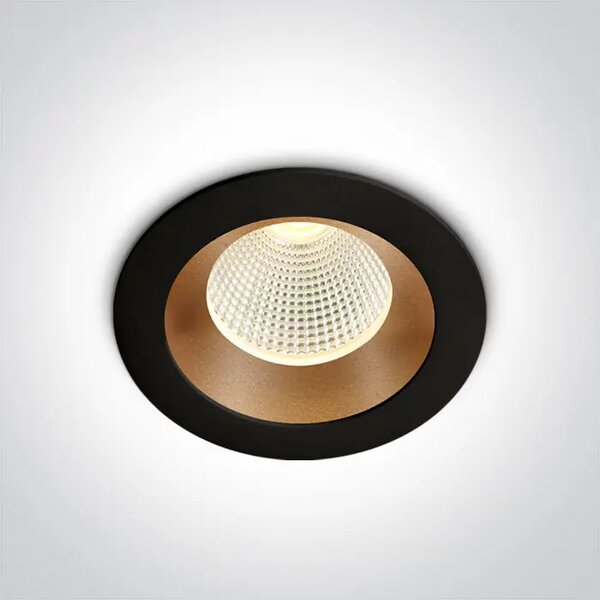 CRNA/STARO ZLATNA UGRADBENA SVJETILJKA LED 3W WW 350mA DARK LIGHT DM10103E/B/BS/W