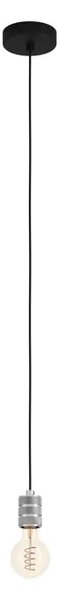 VISILICA 1xE27 KABEL SA GRLOM CRNO/SREBRNA YORTH 43802