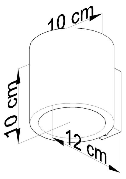 Zidna drvena lampa Sollux Roda