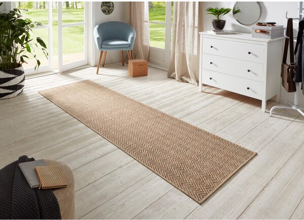 Svjetlo smeđa unutarnja i vanjska staza 80x250 cm Nature – Hanse Home