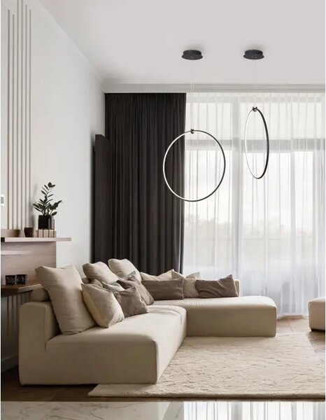 RING VISILICA LED 27W/3000K/1603lm/DIMM/IP20/CRNA NL9820591